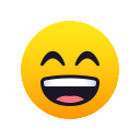 Feedback Emoji Grinning Face with Smiling Eyes