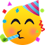 Feedback Emoji Partying Face