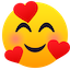Feedback Emoji Smiling Face with Hearts