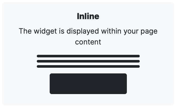 Inline feedback widget